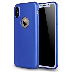 iPhone X (Ten) Soft Slim Flexible Case (Blue)
